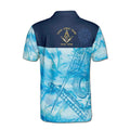 Customize Name Lodge Name Masonic Freemasonry Blue Fish Men's Polo Shirt S-5XL - FUKAMASONIC