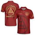 Custom Name Royal Arch Masonry York Rite Freemasonry Masonic Men's Polo Shirt - FUKAMASONIC
