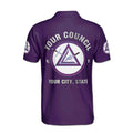 Customize Name Council Royal and Select Masters Freemasonry Men's Polo Shirt - FUKAMASONIC