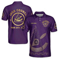 Customize Name Council Royal and Select Masters Past Leadership Men's Polo Shirt - FUKAMASONIC