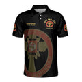Customize Name Chapter Masonic Knights Templar Past Commander Men's Polo Shirt - FUKAMASONIC
