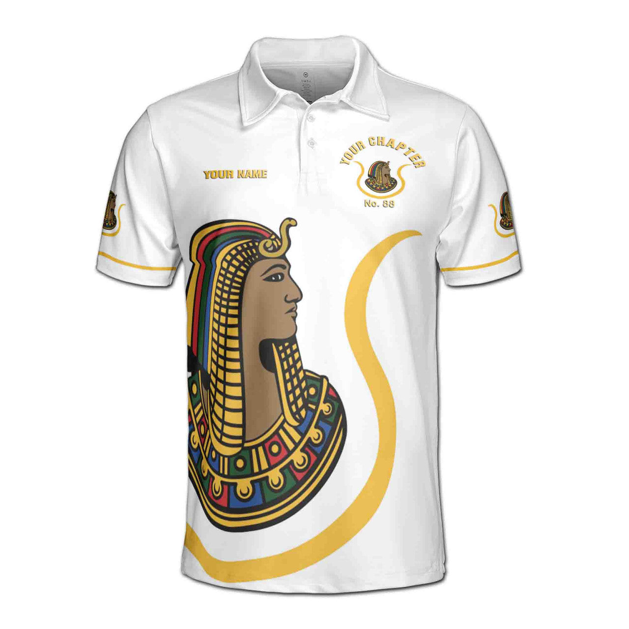 Custom Name Court Name Daughter Ancient Egyptian Men's Polo Shirt S-5XL - FUKAMASONIC