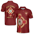 Customize Name Knights Templar Commander Court of Honor Men's Polo Shirt S-5XL - FUKAMASONIC