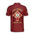 Customize Name Knights Templar Commander Court of Honor Men's Polo Shirt S-5XL - FUKAMASONIC