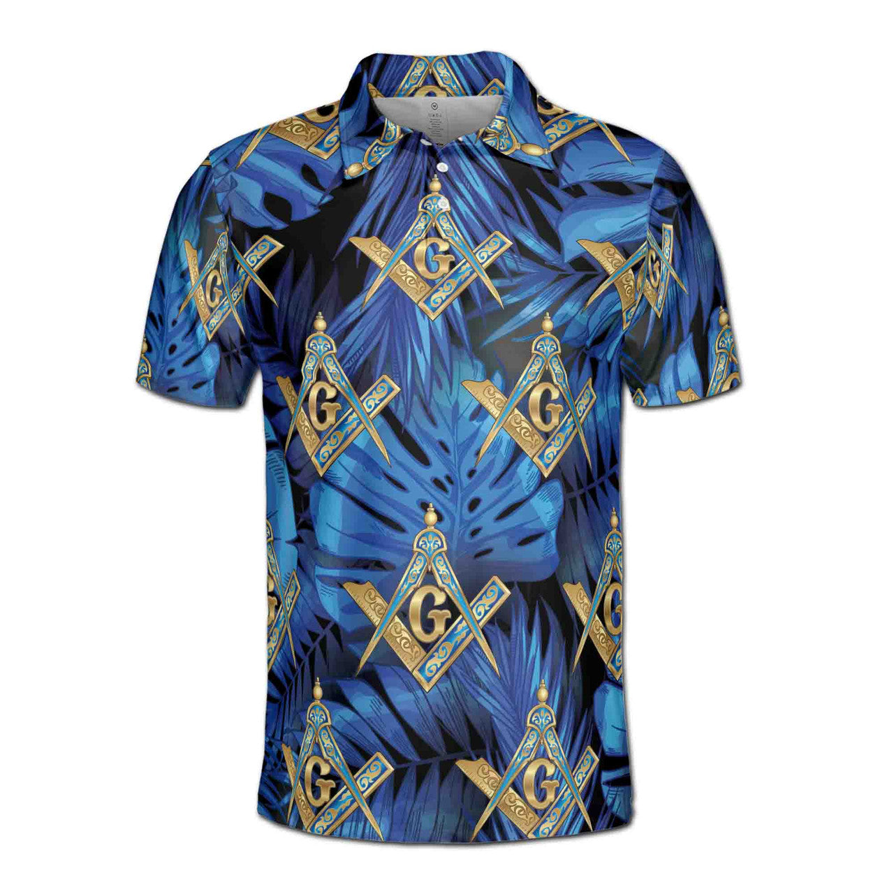 Custom Personalized Freemasonry Master Mason Tropical Palm Tree Men's Polo Shirt S-5XL - FUKAMASONIC