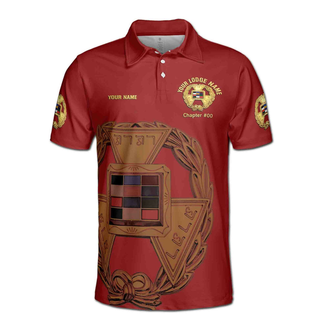 Custom Royal Arch Past Grand High Priest York Rite Men's Polo Shirt S-5XL - FUKAMASONIC