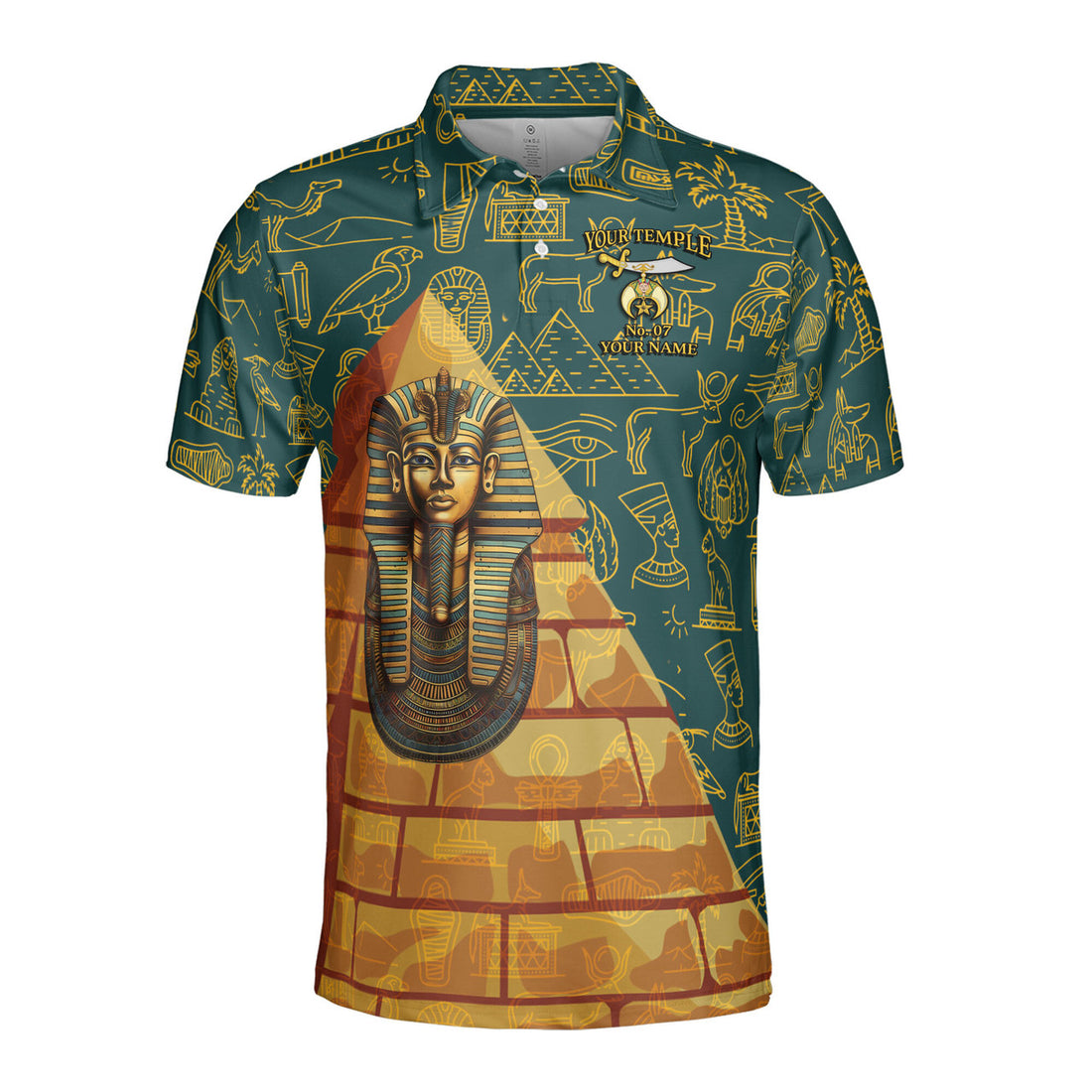 Personalized Masonic Noble Shriner Men's Polo Shirt S-5XL - FUKAMASONIC