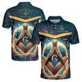 Personalized Freemasonry Mason Galaxy Men's Polo Shirt S-5XL - FUKAMASONIC