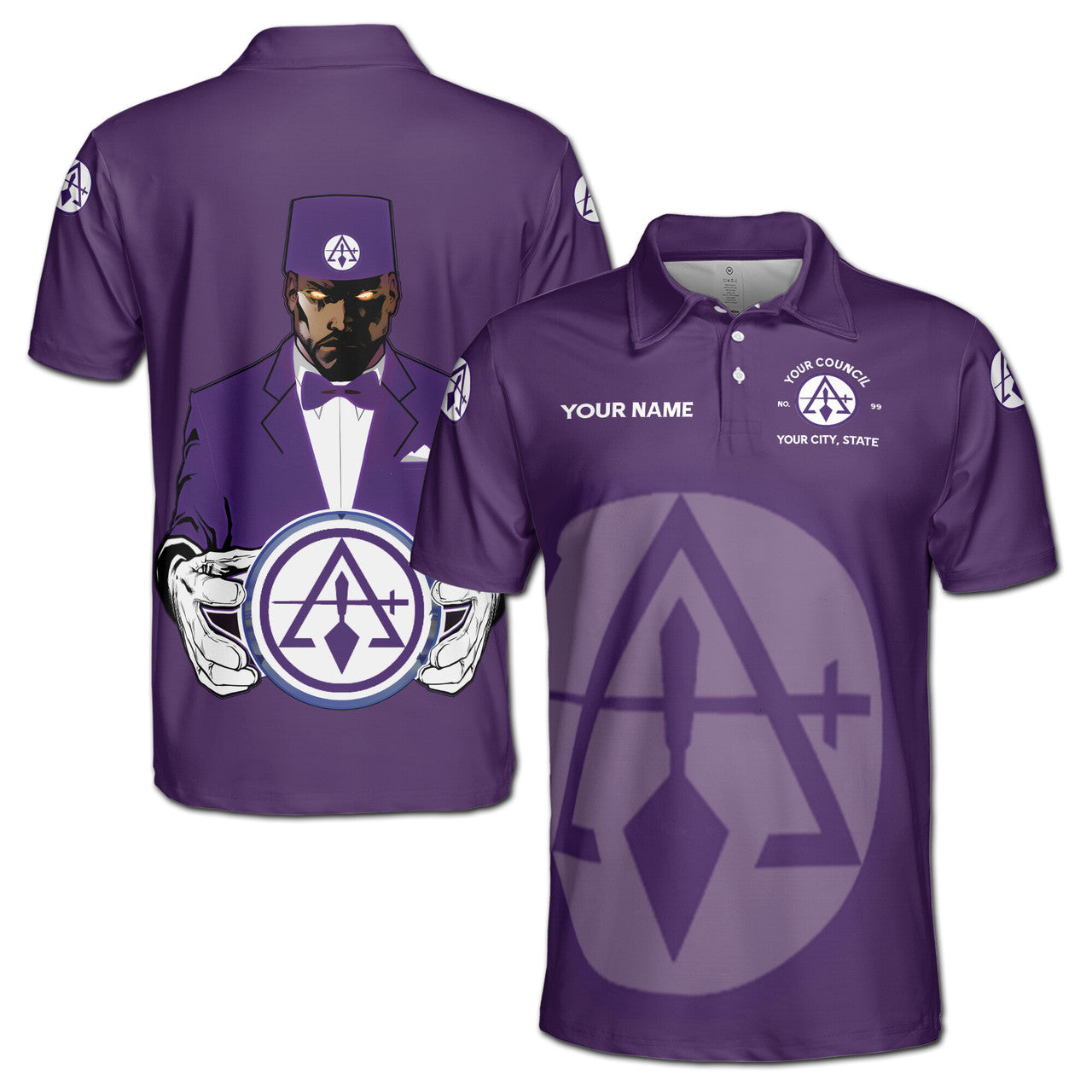 Customized Cryptic Masonry Royal and Select Master Men's Polo Shirt S-5XL - FUKAMASONIC