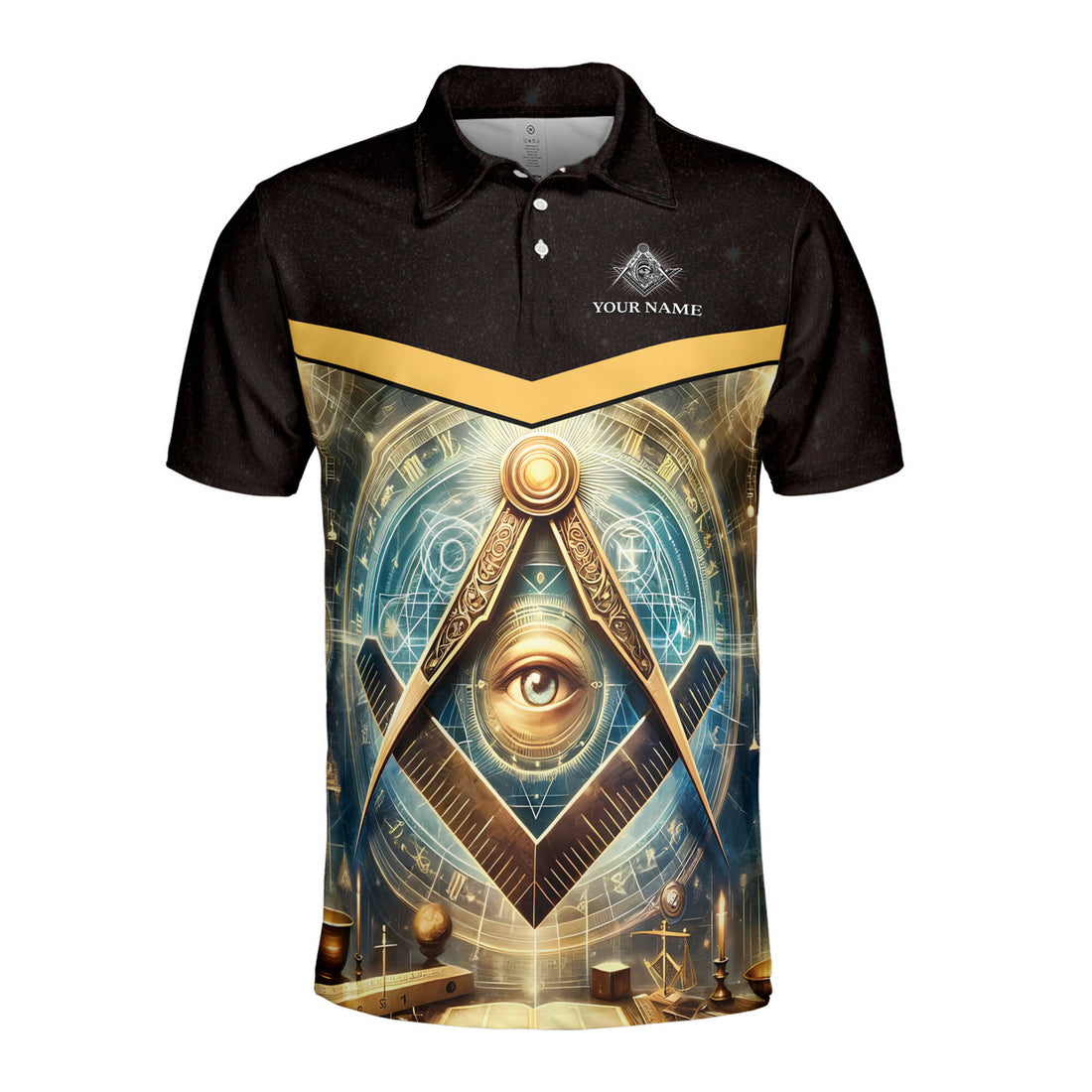Personalized Master Mason Freemasonry Mystic Men's Polo Shirt S-5XL - FUKAMASONIC