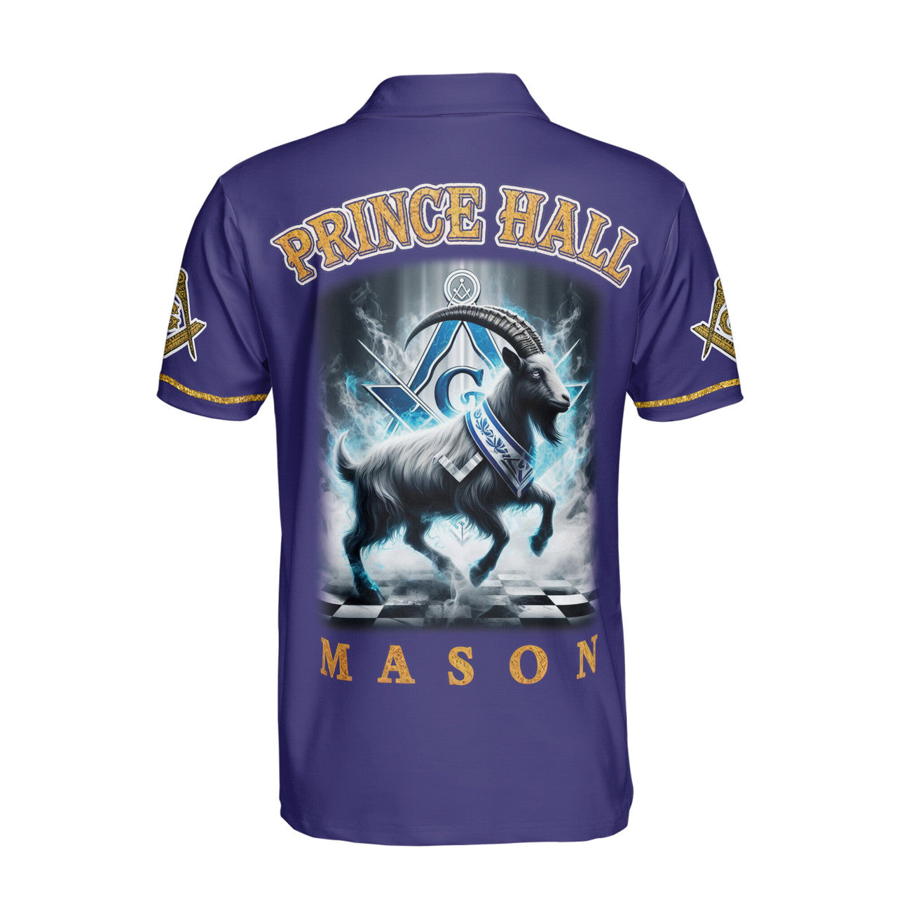 Freemason Prince Hall Masonic Medieval Astral Men's Polo Shirt S-5XL - FUKAMASONIC