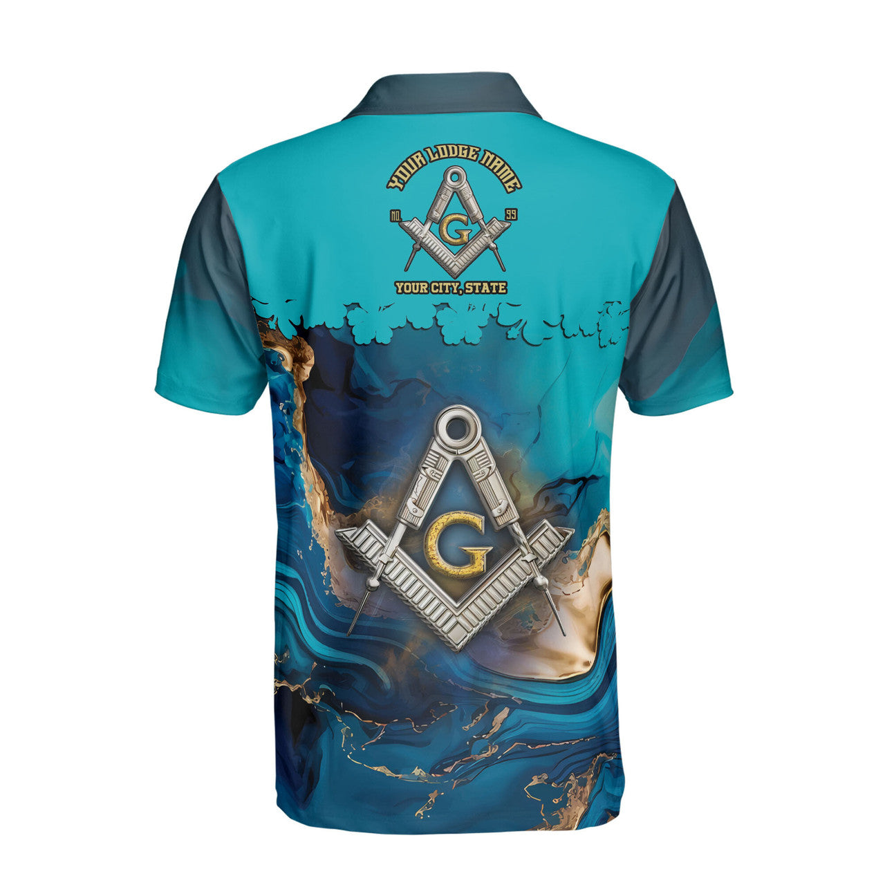 Customized Mansonry Master Mason Marbling Men's Polo Shirt S-5Xl - FUKAMASONIC