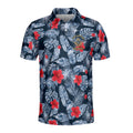 Personalized Masonic Freemasonry Ice Palm Leaf Patten Men's Polo Shirt S-5XL - FUKAMASONIC
