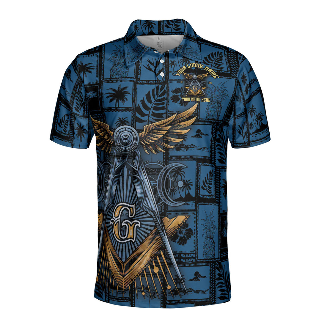 Customized Freemasonry Masonic Vintage Picture Men's Polo Shirt S-5XL - FUKAMASONIC