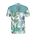 Personalized Freemasson Tropical Palm Leaf Men's Polo Shirt S-5XL - FUKAMASONIC