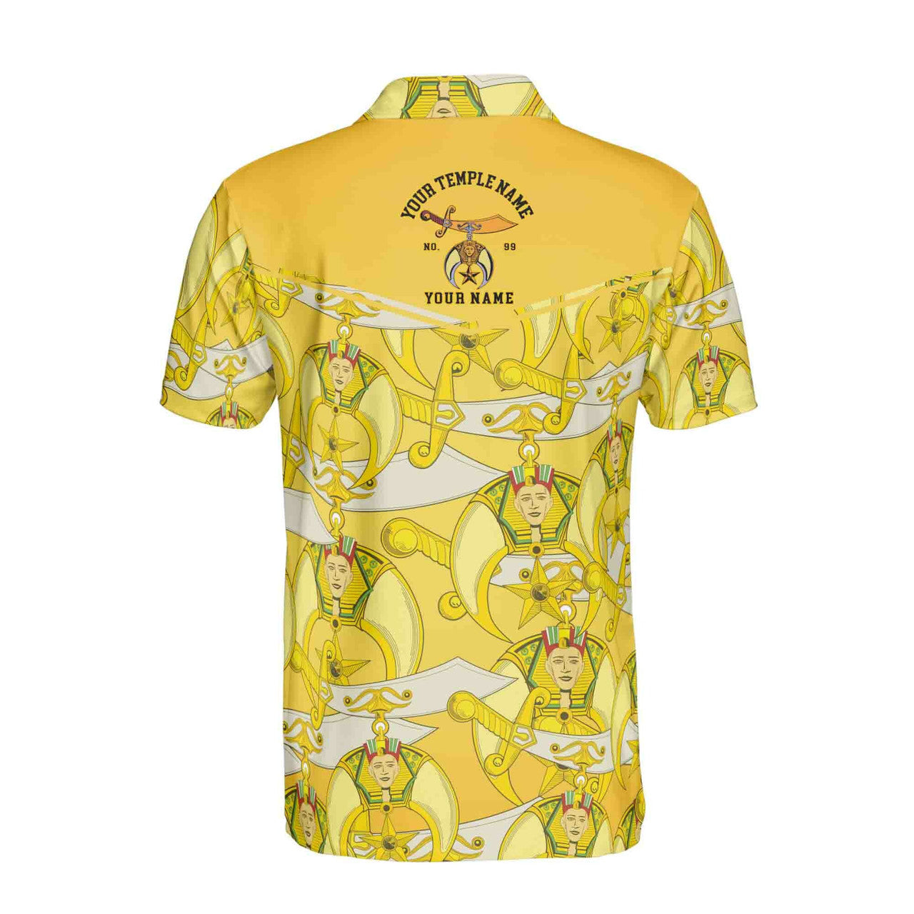 Customized Temple Mason Noble Shriners Men's Polo Shirt S-5XL - FUKAMASONIC