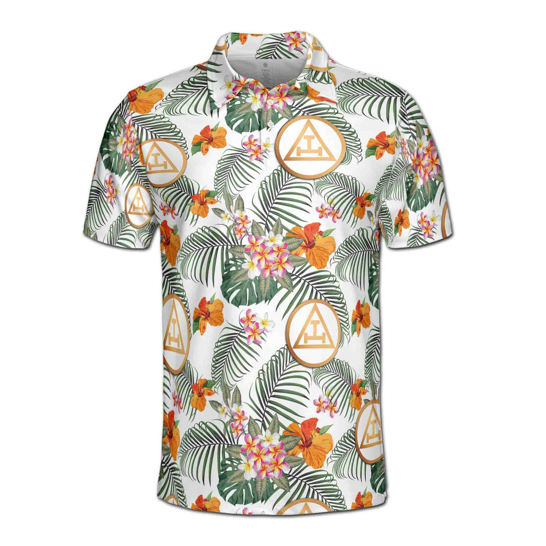 Customized Royal Arch Masonry Palm Leaf Men's Polo Shirt S-5XL - FUKAMASONIC