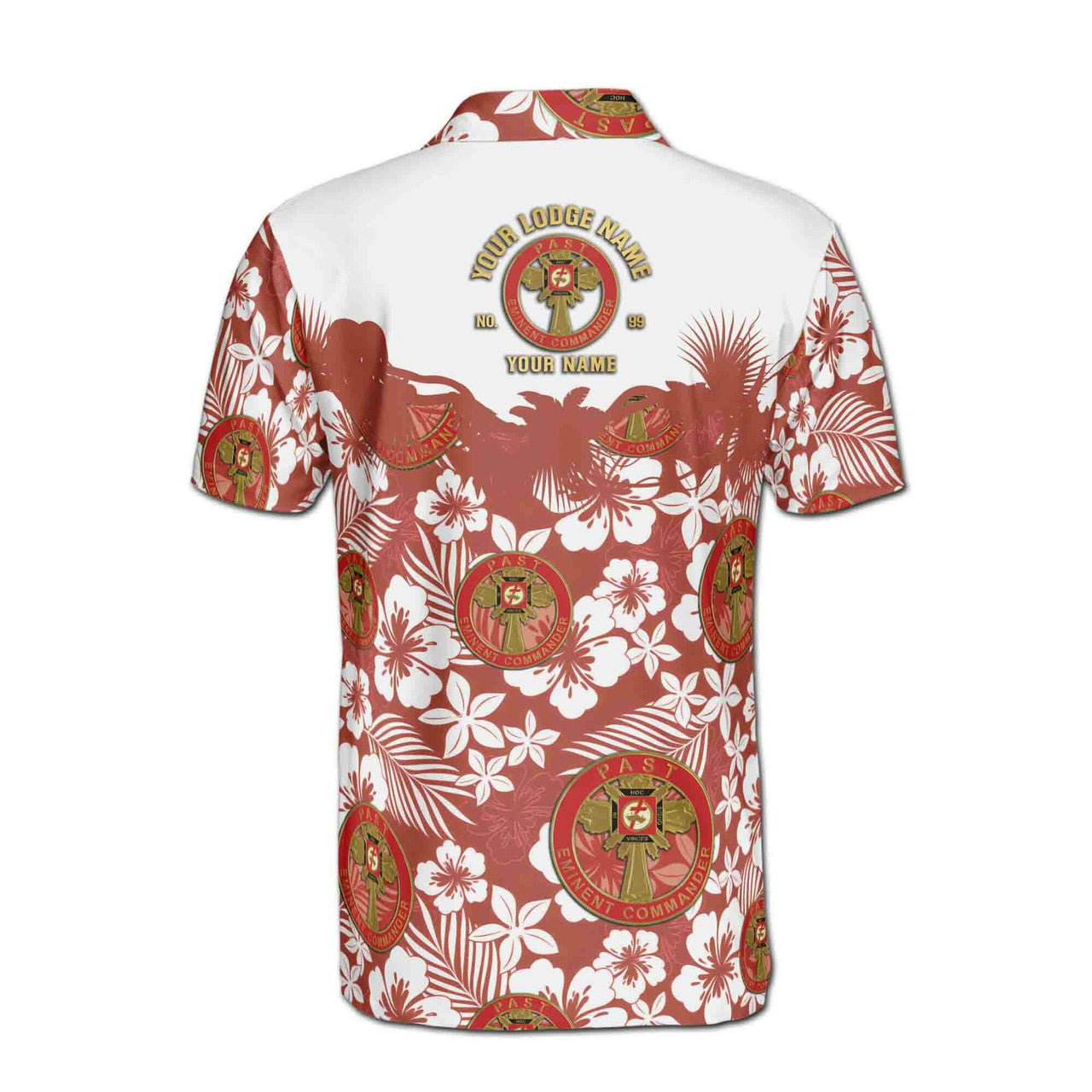 Custom York Rite Past Eminent Commander Masonry Men's Polo Shirt S-5XL - FUKAMASONIC