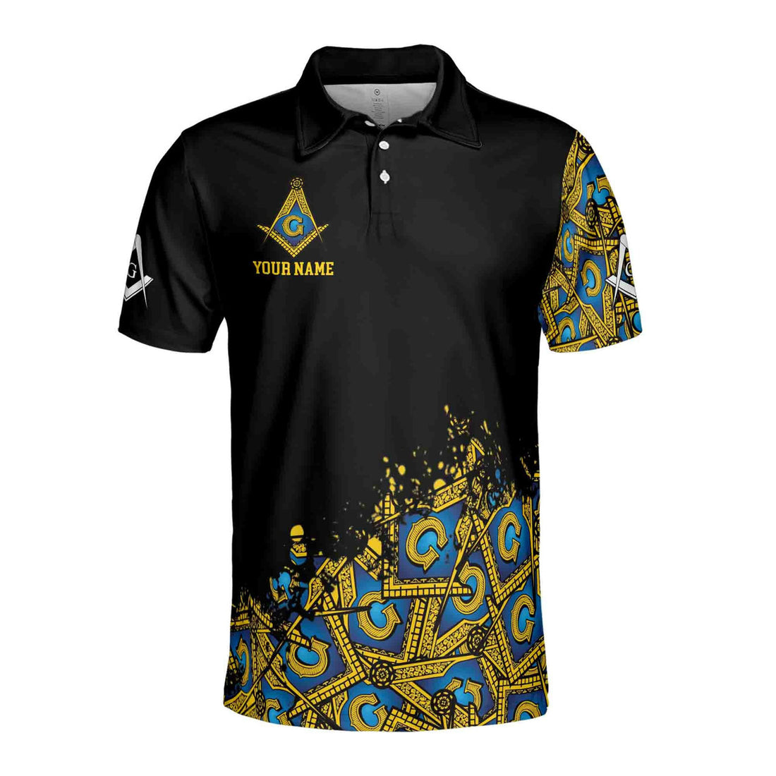 Customized Blue Lodge Master Mason Mansonic Men's Polo Shirt S-5XL - FUKAMASONIC