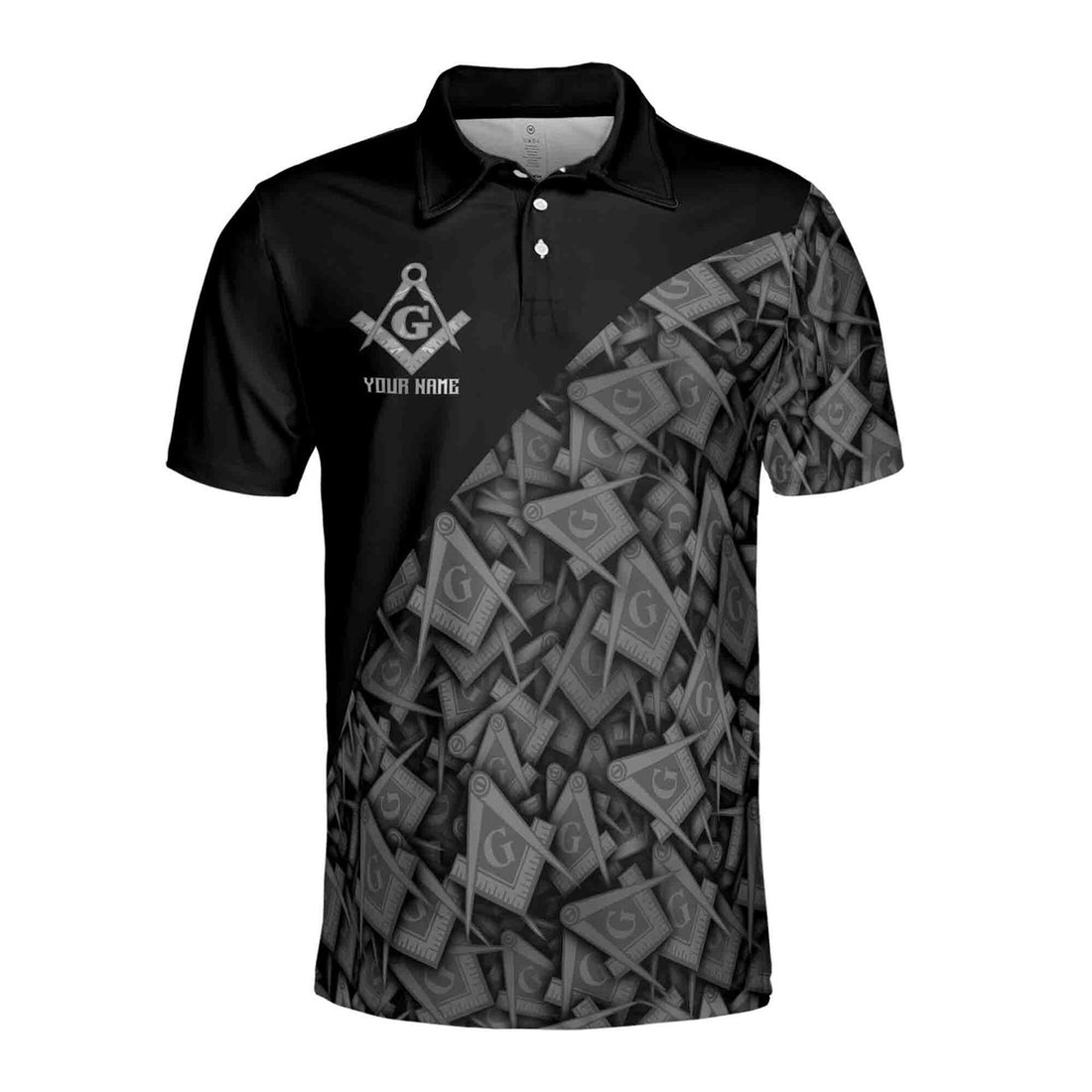Customized Masonry Master Mason Multi-color Men's Polo Shirt S-5XL - FUKAMASONIC