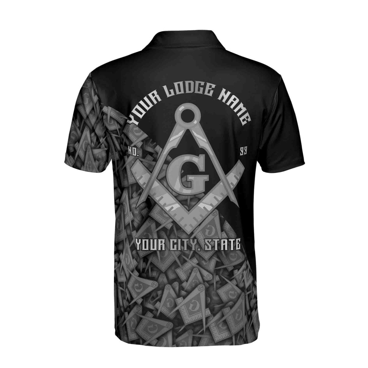 Customized Masonry Master Mason Multi-color Men's Polo Shirt S-5XL - FUKAMASONIC