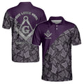 Customized Masonry Master Mason Multi-color Men's Polo Shirt S-5XL - FUKAMASONIC