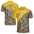 Customized Masonry Master Mason Multi-color Men's Polo Shirt S-5XL - FUKAMASONIC