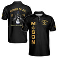 Personalized Freemason Father Of All Golden Line Men's Polo Shirt S-5XL - FUKAMASONIC