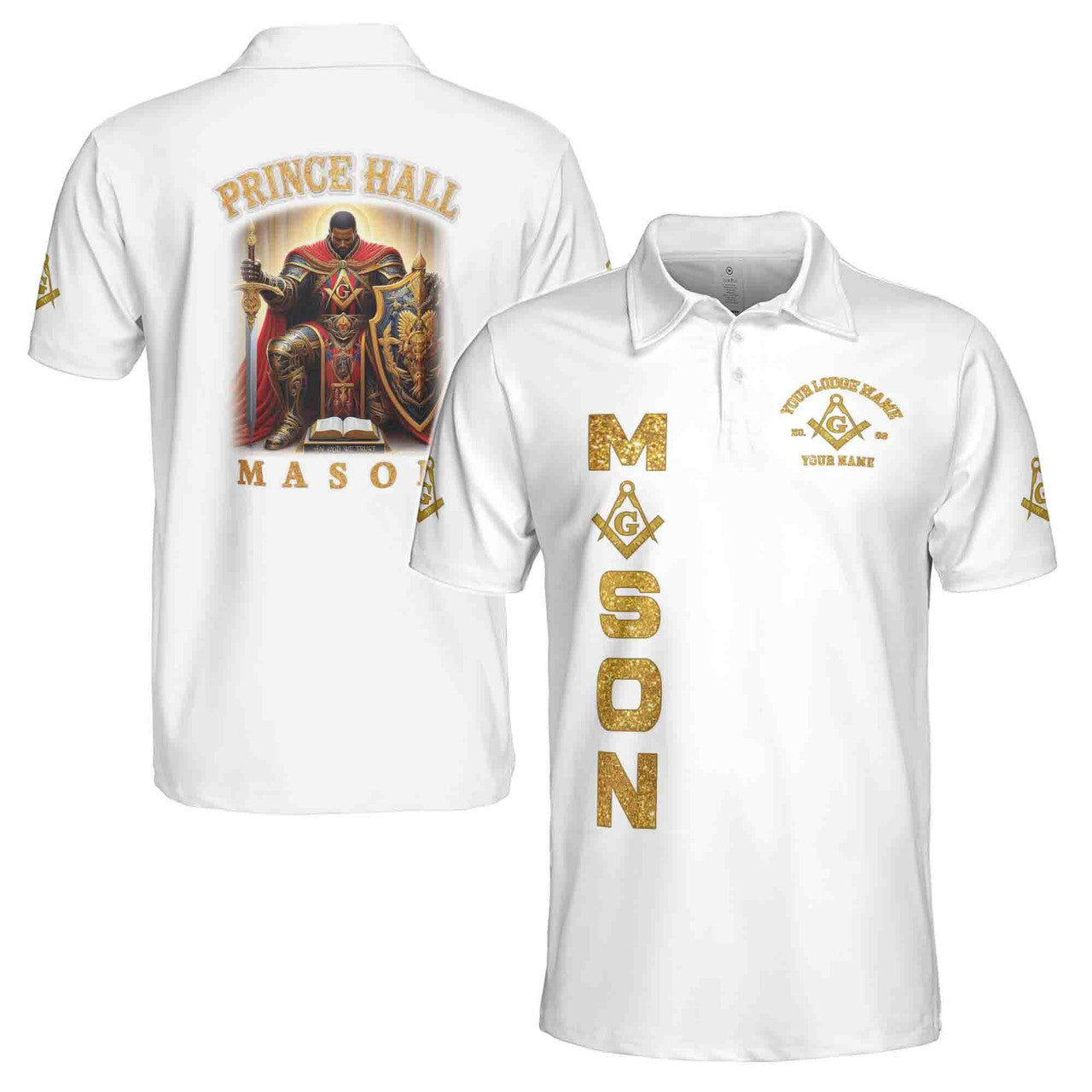 Customized Mason Prince Hall F&A.M Men's Polo Shirt S-5XL - FUKAMASONIC