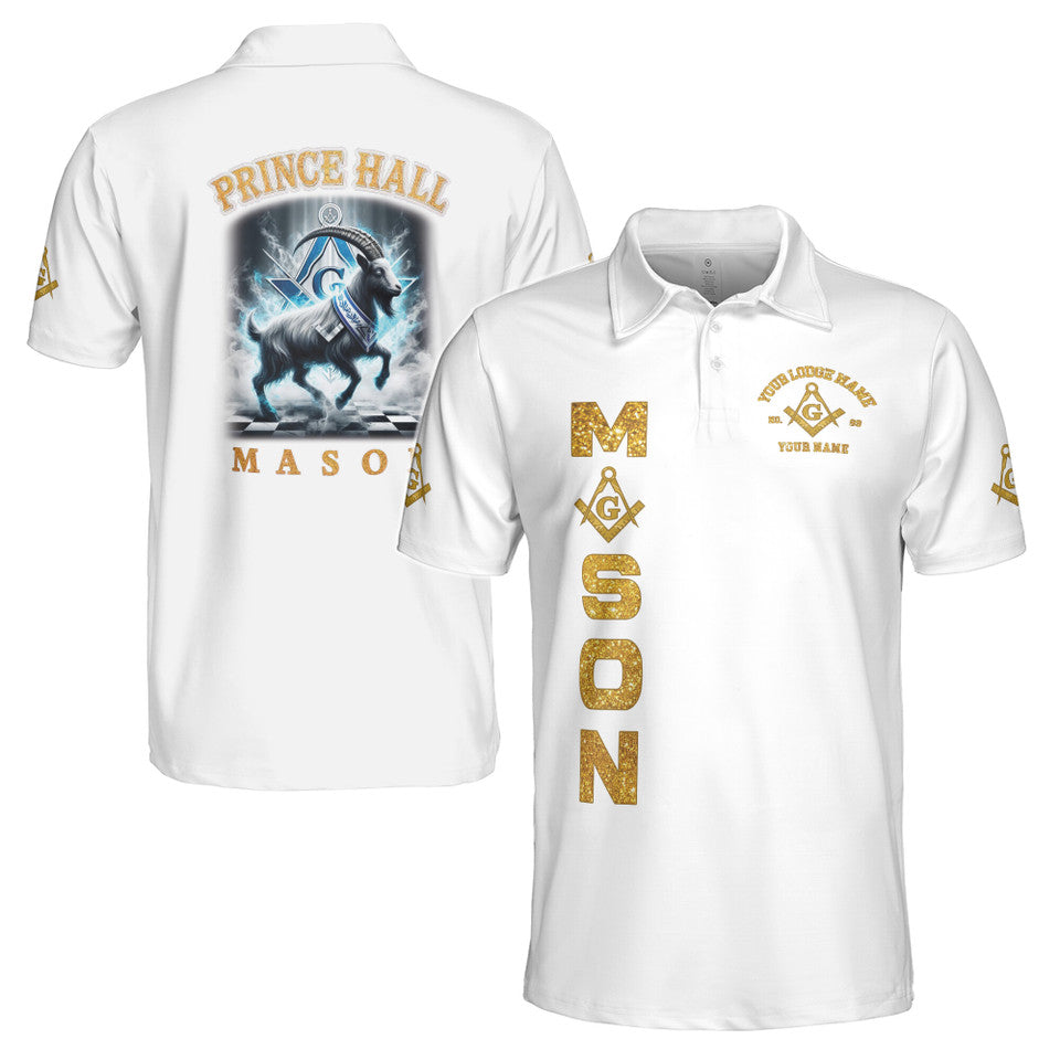 Personalized Freemason Prince Hall Custom Men's Polo Shirt S-5XL - FUKAMASONIC