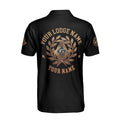 Custom Name Master Mason Freemason Bronze Emblem Men's Polo S-5XL - FUKAMASONIC