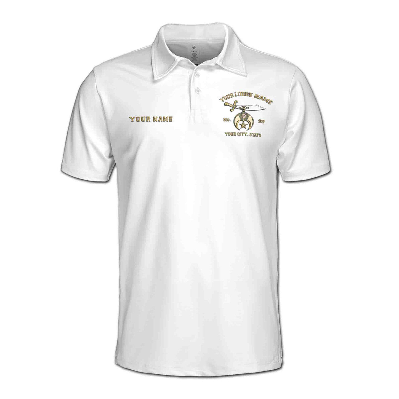Customized Noble Shriners Proud To be A Shriner Men's Polo Shirt S-5XL - FUKAMASONIC