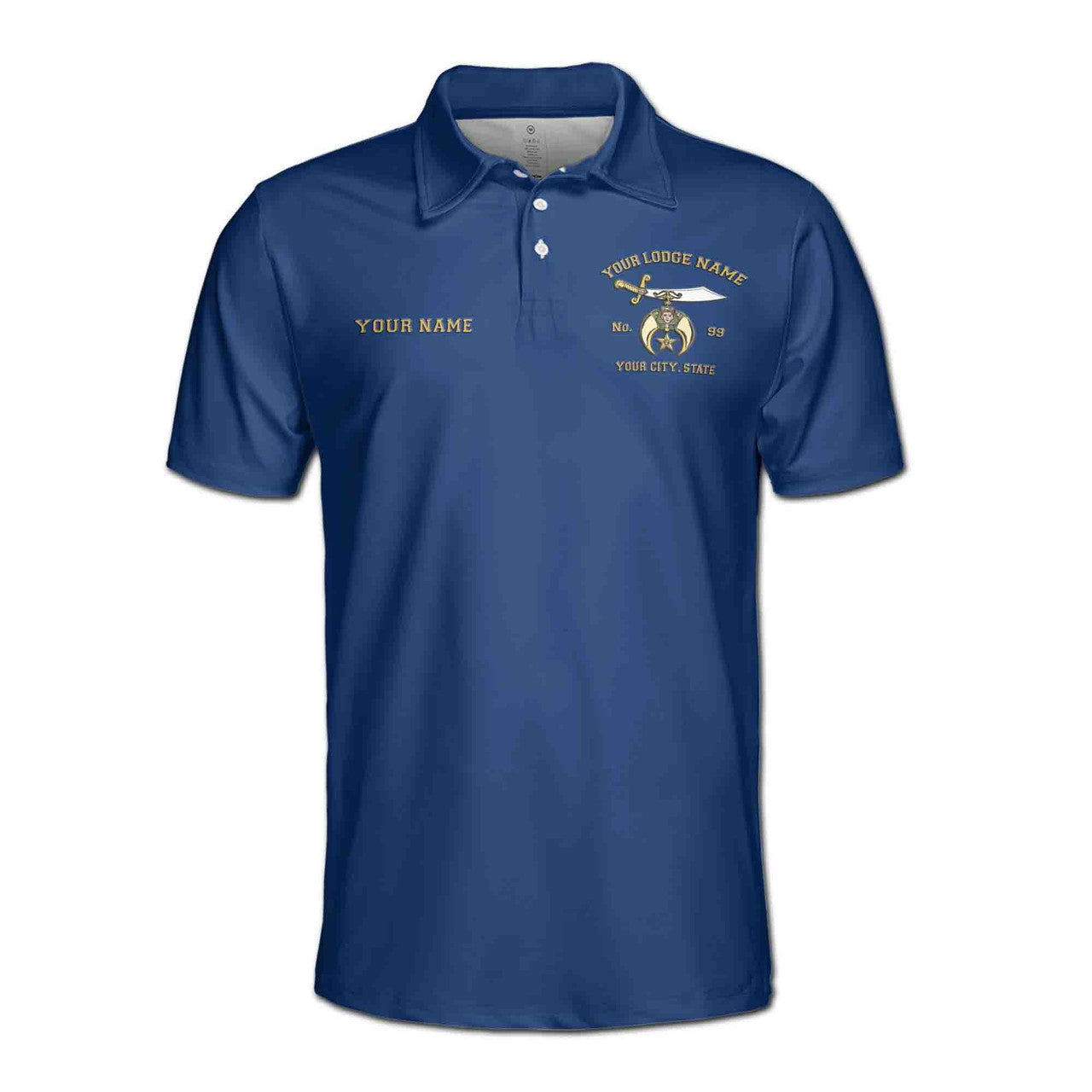 Customized Noble Shriners Proud To be A Shriner Men's Polo Shirt S-5XL - FUKAMASONIC