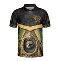 Customized Master Mason Freemasonry All Seeing Eye Men's Polo S-5XL - FUKAMASONIC