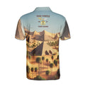 Customized Noble Shriners Masonry Pyramid On The Desert Men's Polo S-5XL - FUKAMASONIC