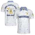 Customized Noble Polo Shriners Egyptian Patterns Men's Polo S-5XL