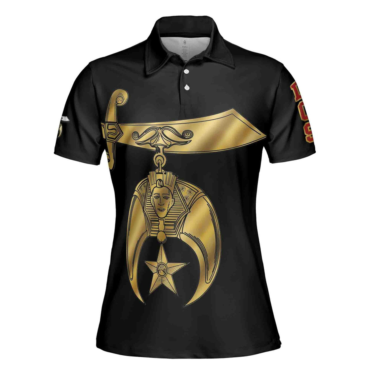 Customize Daughters of Sphinx Shriner Emblem, DOS Fraterner Degree Freemasonary Women's Polo Shirt S-5XL - FUKAMASONIC
