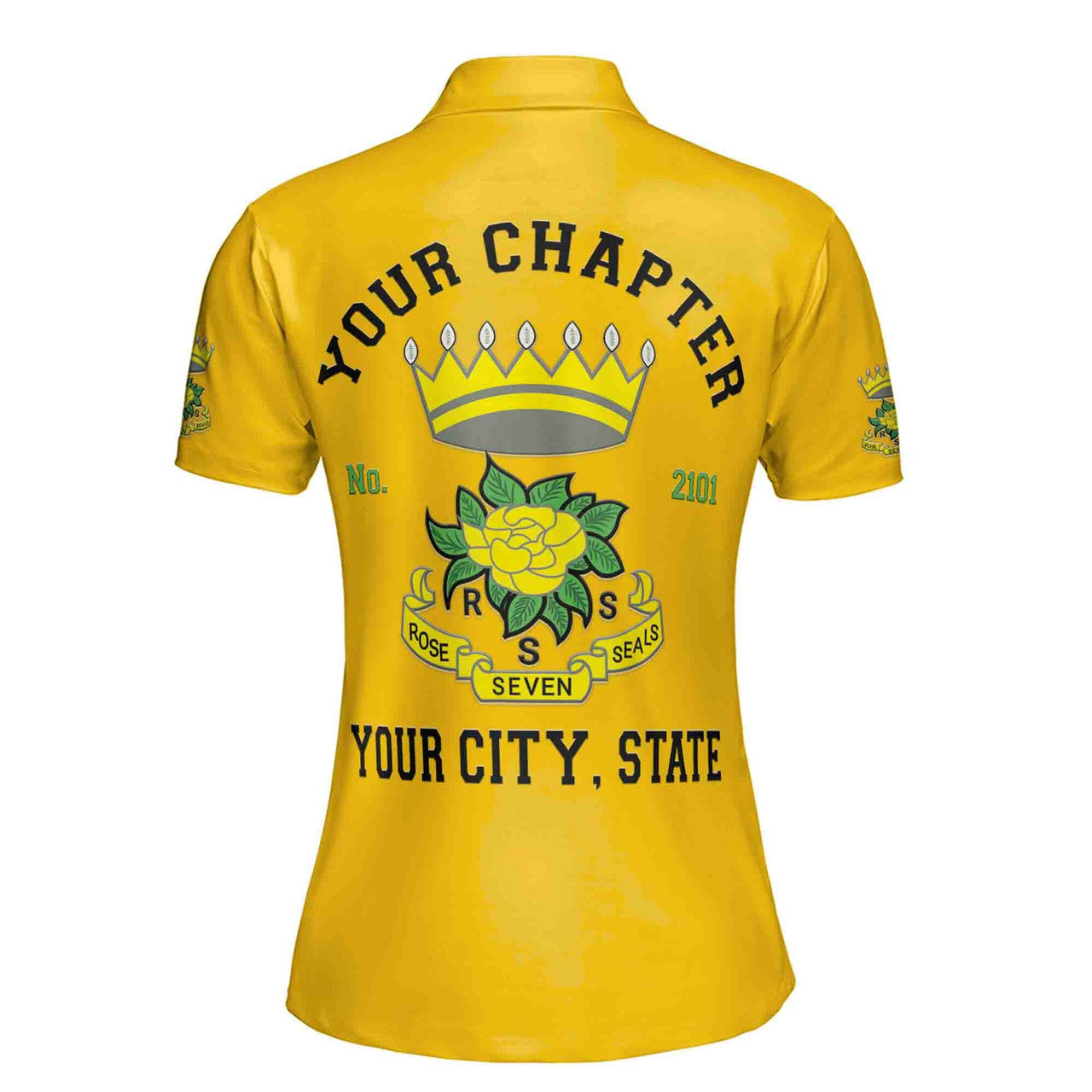 Customize Rose Of The Seven Seals DOS Fraterner Masonic Sisters Freemasonry Women's Polo Shirt S-5XL - FUKAMASONIC