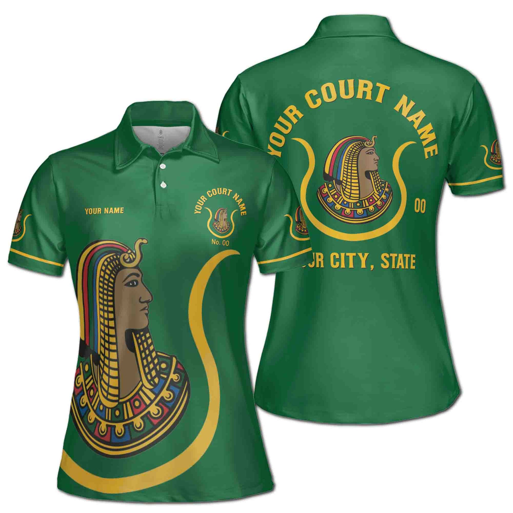 Custom Name Court Name Daughters Ancient Egyptian Women's Polo Shirt S-5XL - FUKAMASONIC