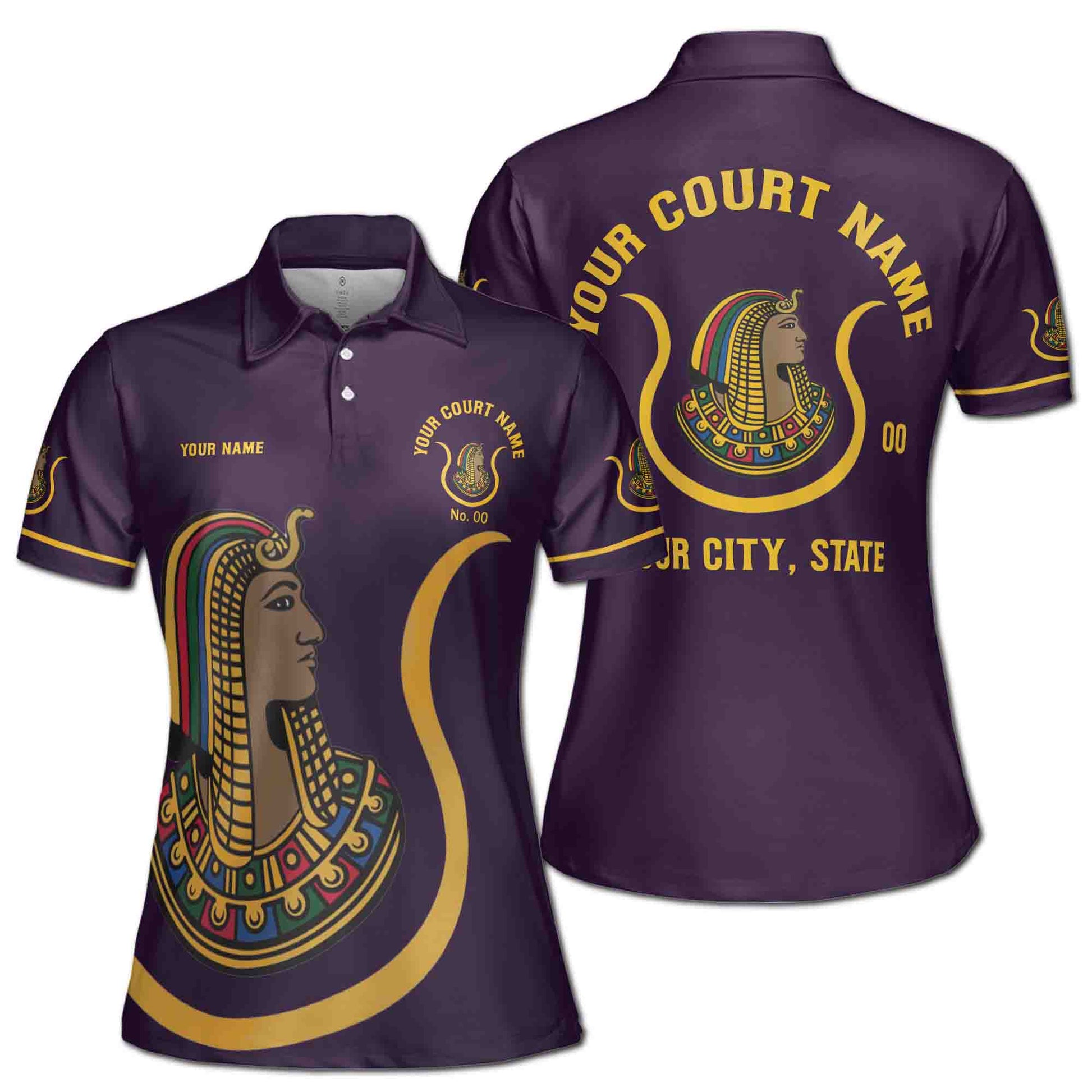 Custom Name Court Name Daughters Ancient Egyptian Women's Polo Shirt S-5XL - FUKAMASONIC