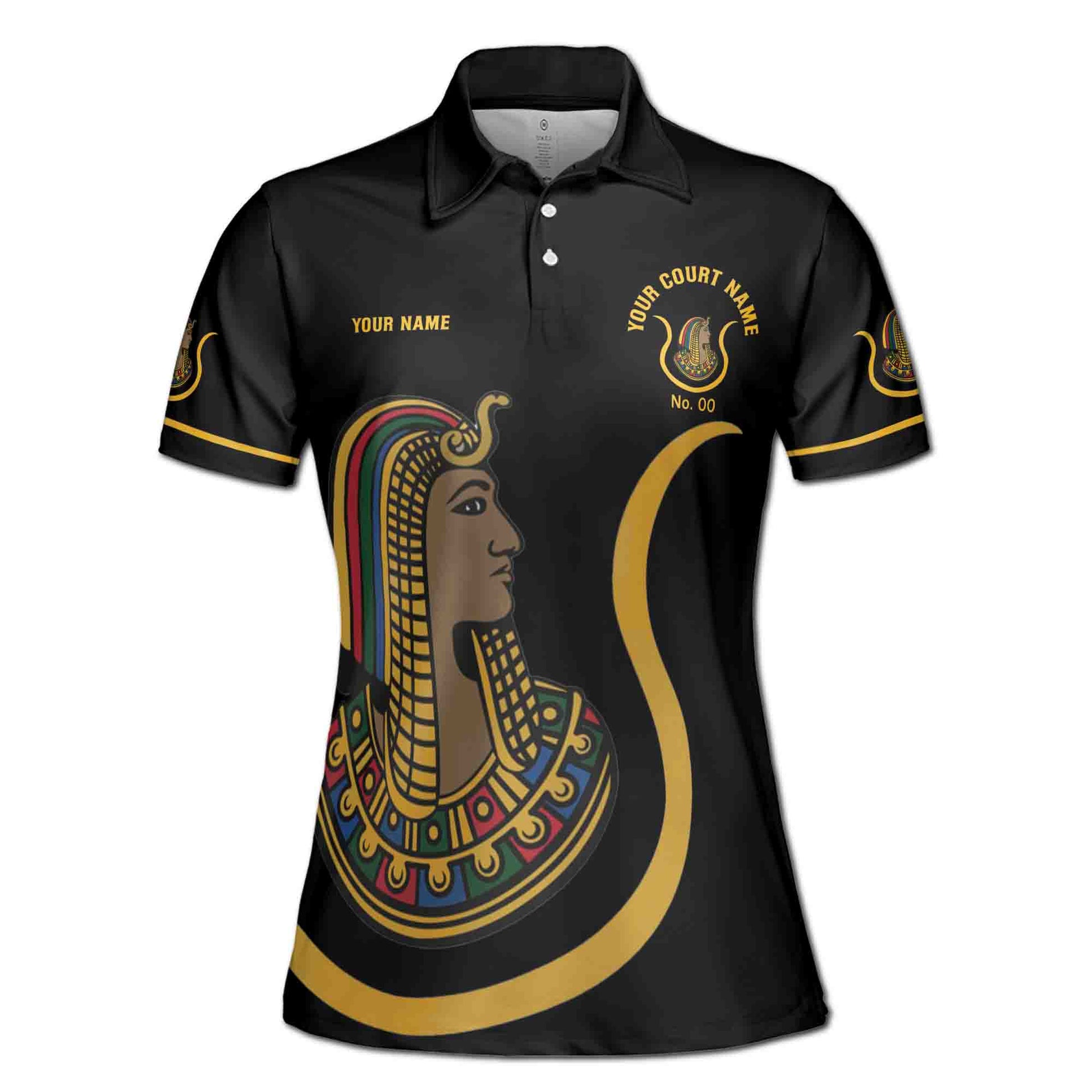 Custom Name Court Name Daughters Ancient Egyptian Women's Polo Shirt S-5XL - FUKAMASONIC