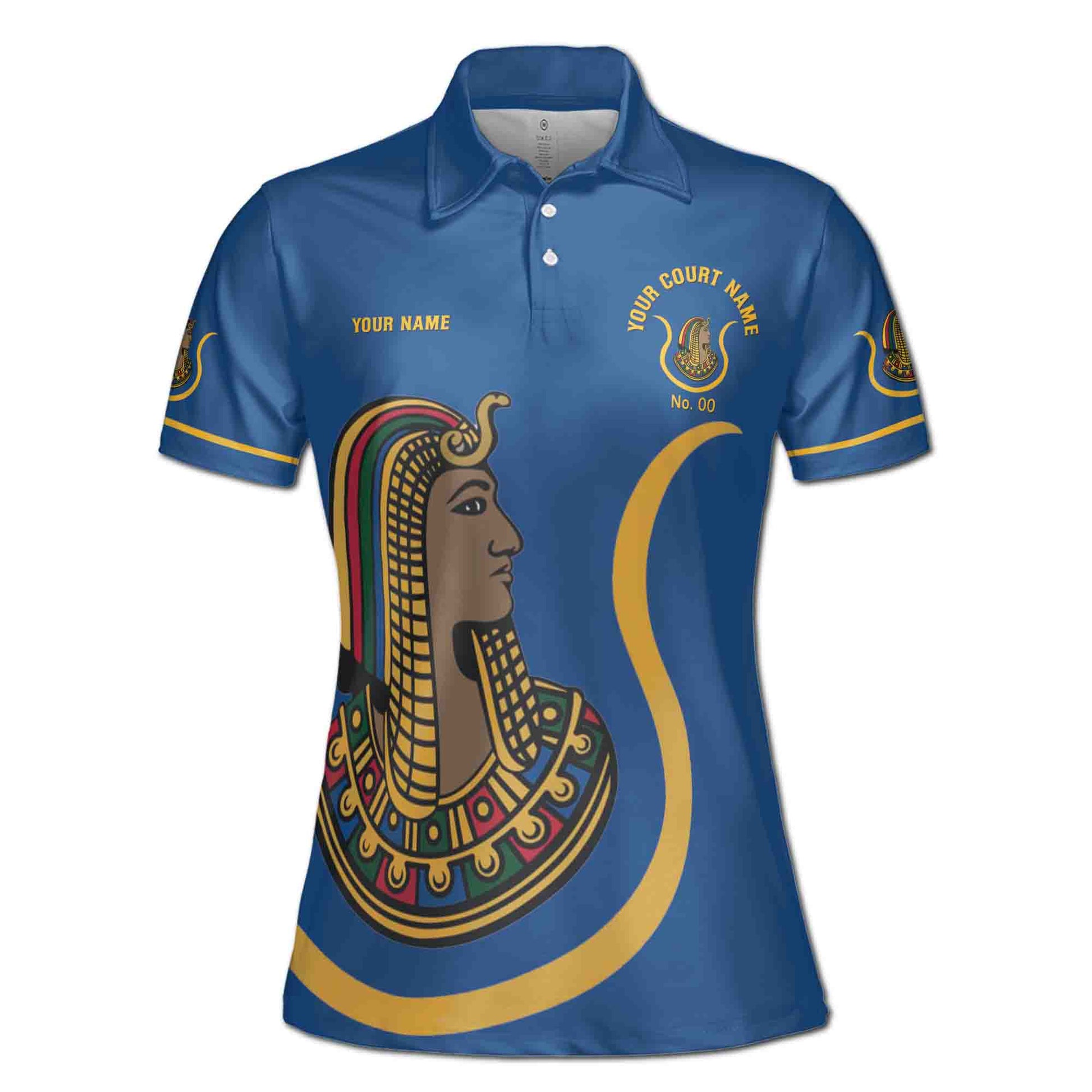 Custom Name Court Name Daughters Ancient Egyptian Women's Polo Shirt S-5XL - FUKAMASONIC