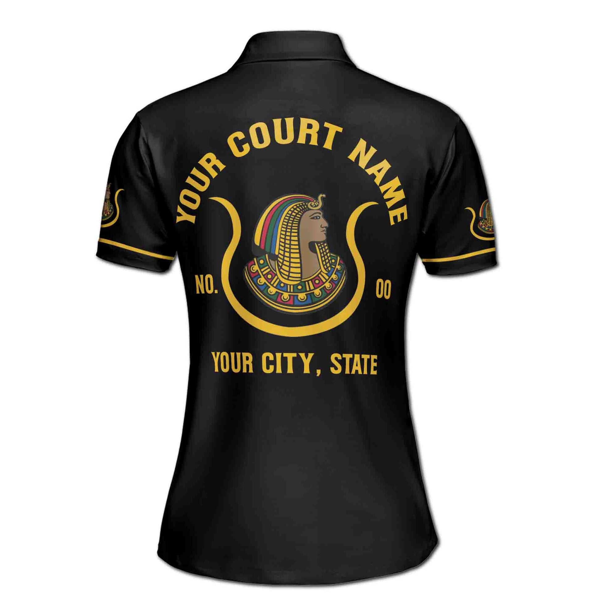 Custom Name Court Name Daughters Ancient Egyptian Women's Polo Shirt S-5XL - FUKAMASONIC