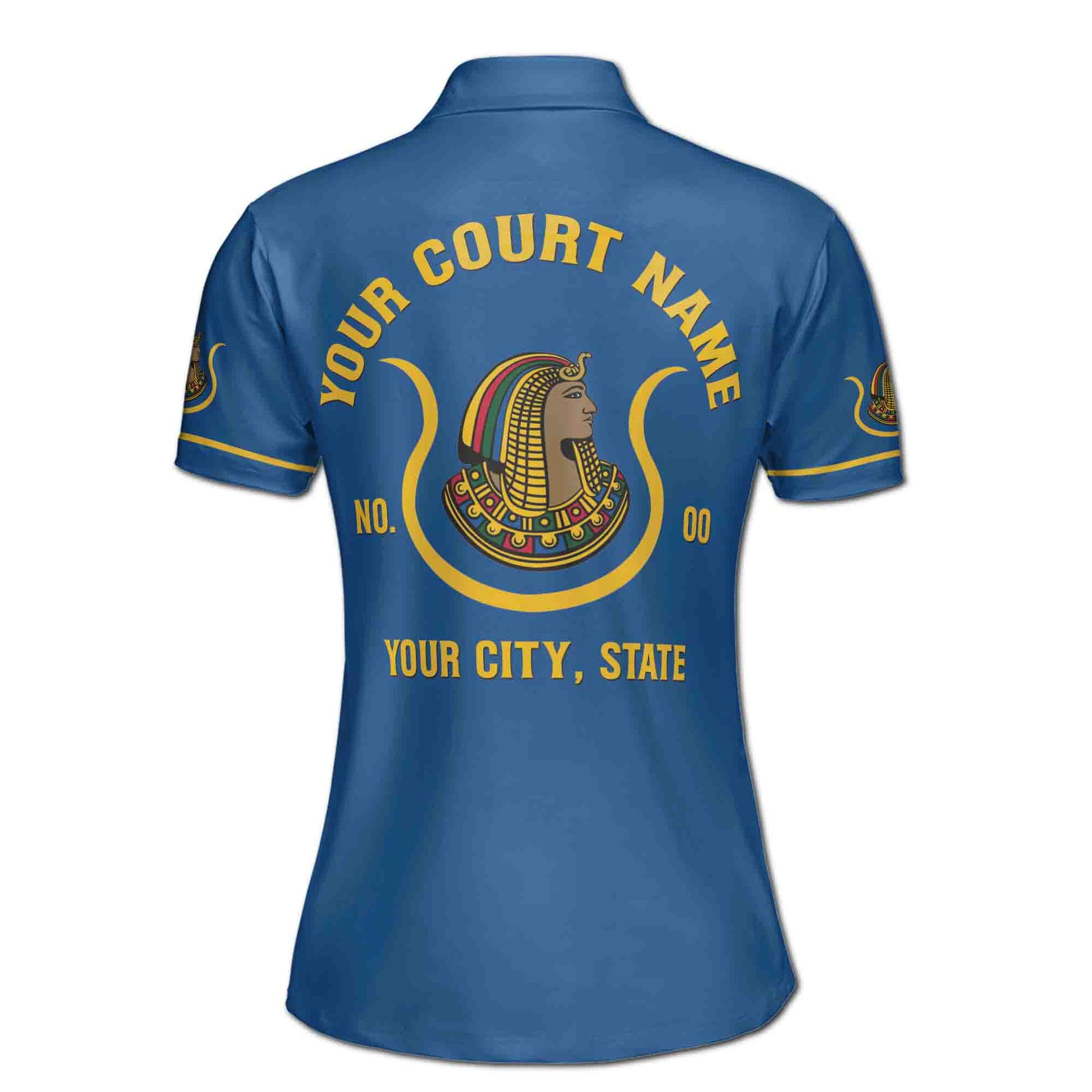 Custom Name Court Name Daughters Ancient Egyptian Women's Polo Shirt S-5XL - FUKAMASONIC