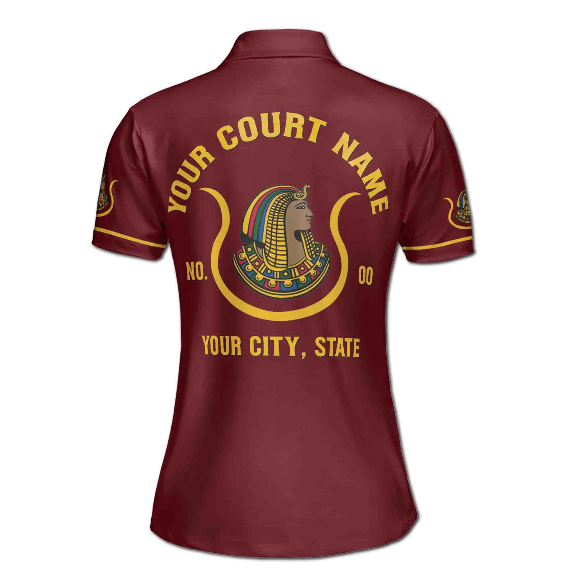 Custom Name Court Name Daughters Ancient Egyptian Women's Polo Shirt S-5XL - FUKAMASONIC
