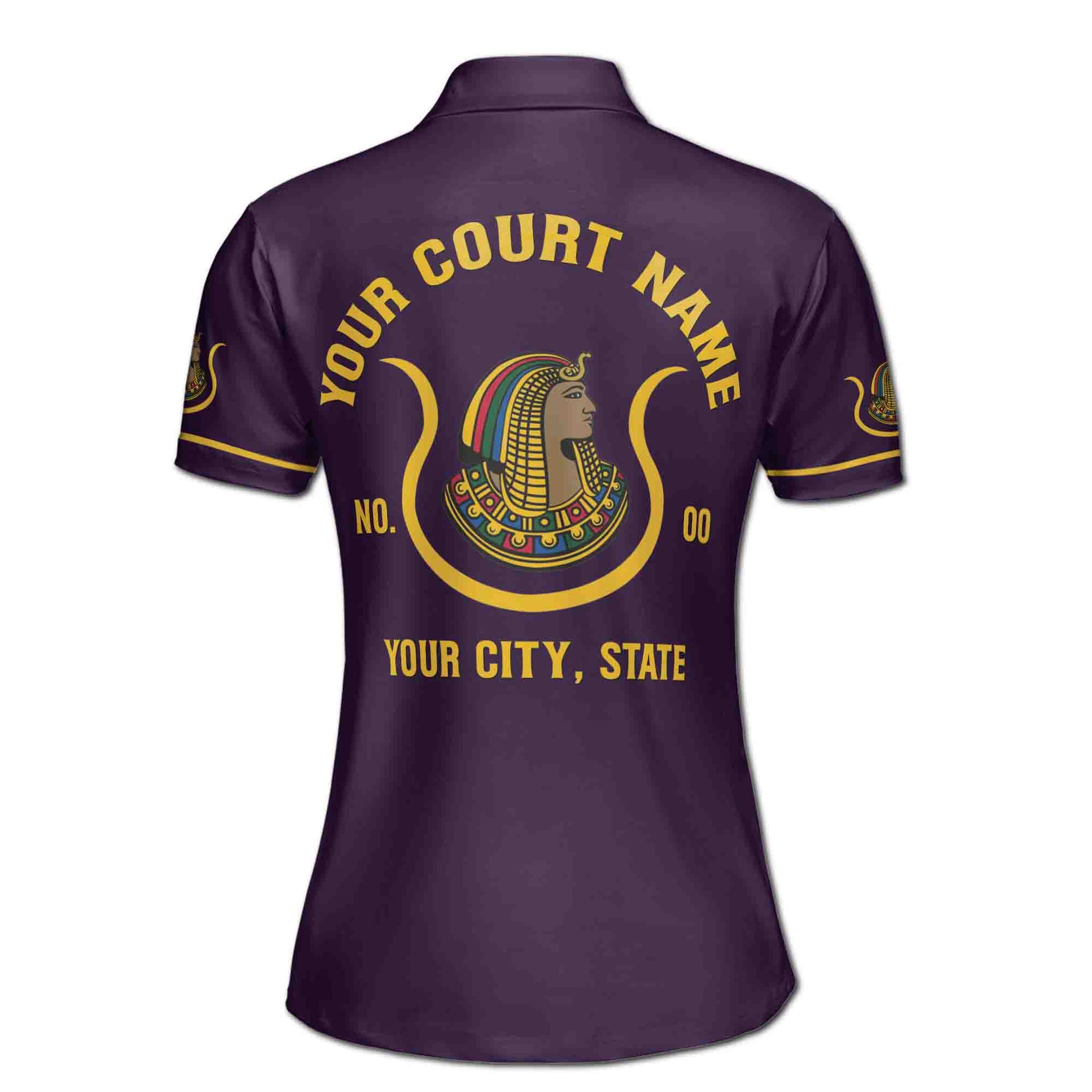 Custom Name Court Name Daughters Ancient Egyptian Women's Polo Shirt S-5XL - FUKAMASONIC