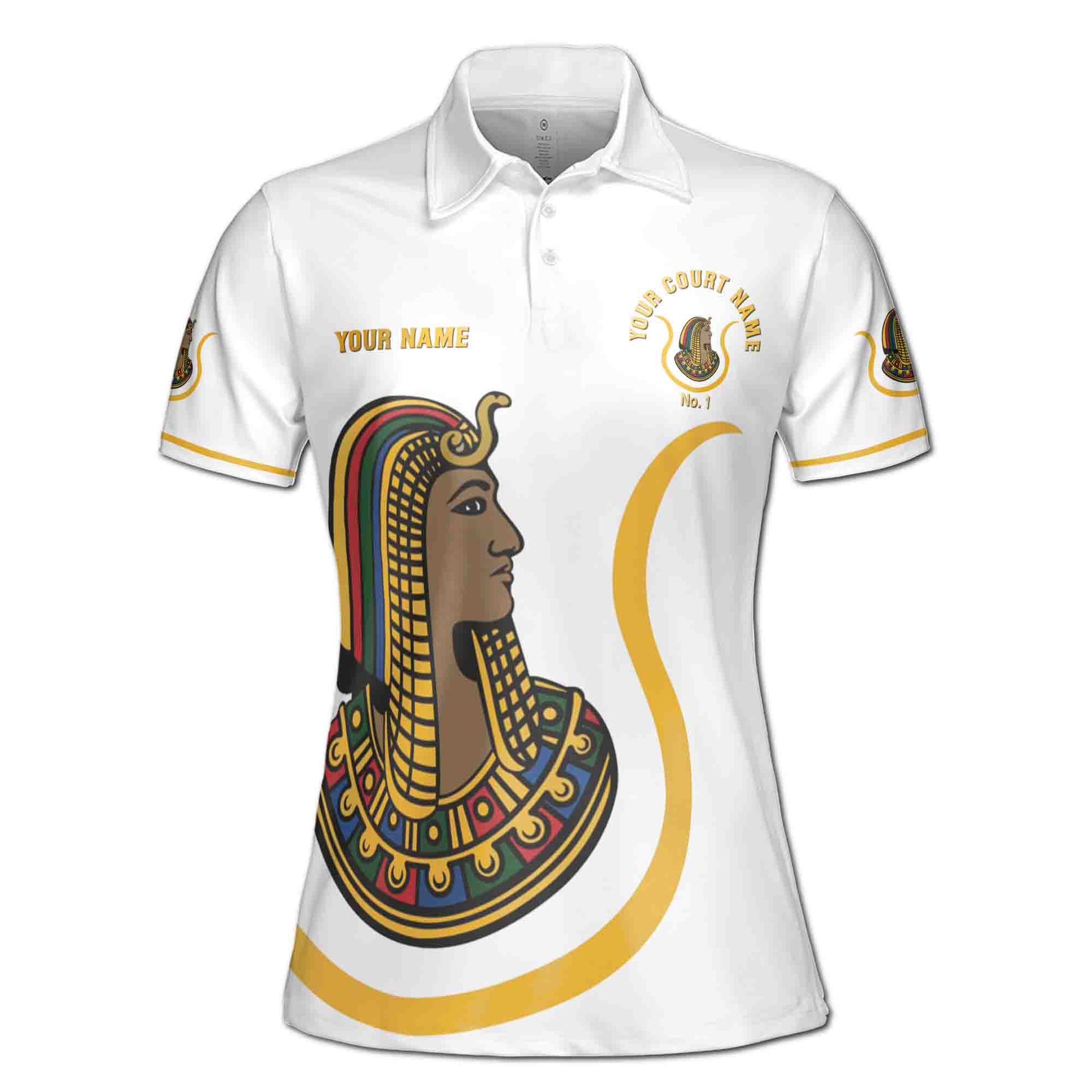 Custom Name Court Name Daughters Ancient Egyptian Women's Polo Shirt S-5XL - FUKAMASONIC