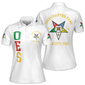 Customize Order of the Eastern Star OES Pentagon Down AF&AM Women's Polo Shirt S-5XL - FUKAMASONIC