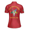 Customize Order of the Eastern Star OES Pentagon Down AF&AM Women's Polo Shirt S-5XL - FUKAMASONIC