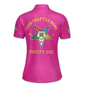 Customize Order of the Eastern Star OES Pentagon Down AF&AM Women's Polo Shirt S-5XL - FUKAMASONIC